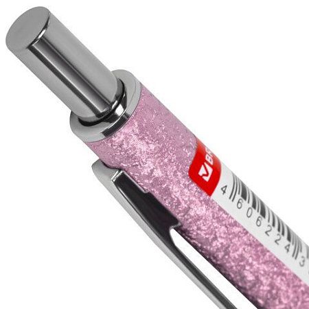 Карандаш механический 0,5 мм, HB, BRAUBERG "ROSE PINK", металлический корпус, 181979 