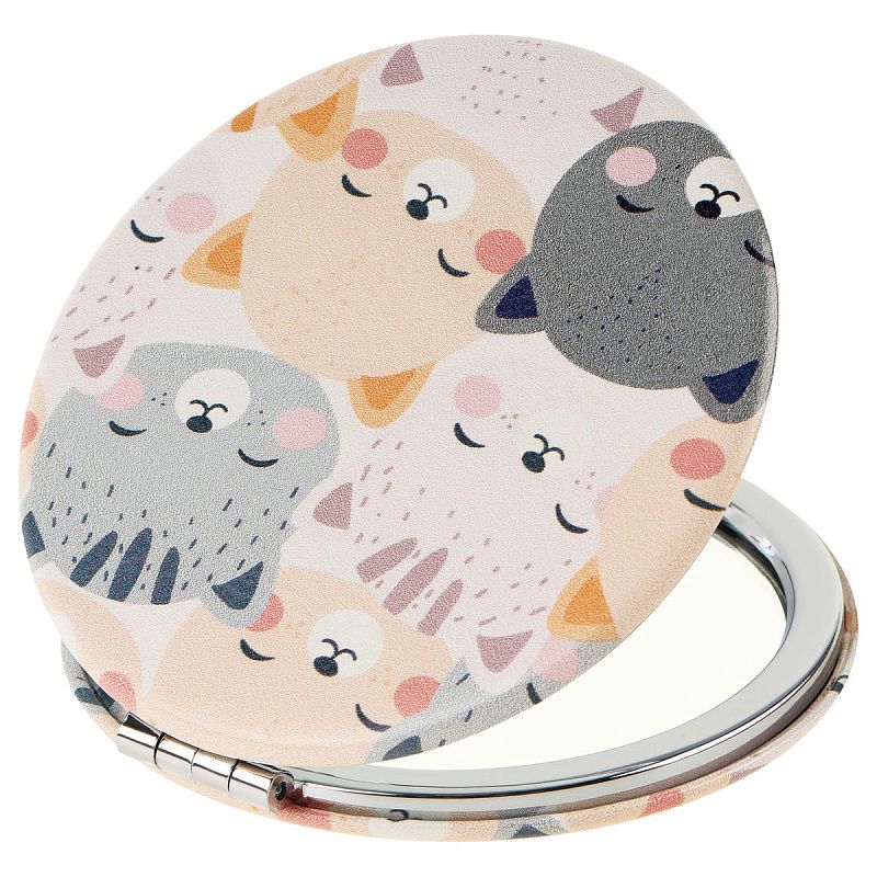 Зеркальце карманное складное MESHU "Котята"