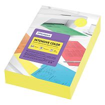 Бумага цветная OfficeSpace "Intensive Color", А4, 80г/м², 500л., (желтый)