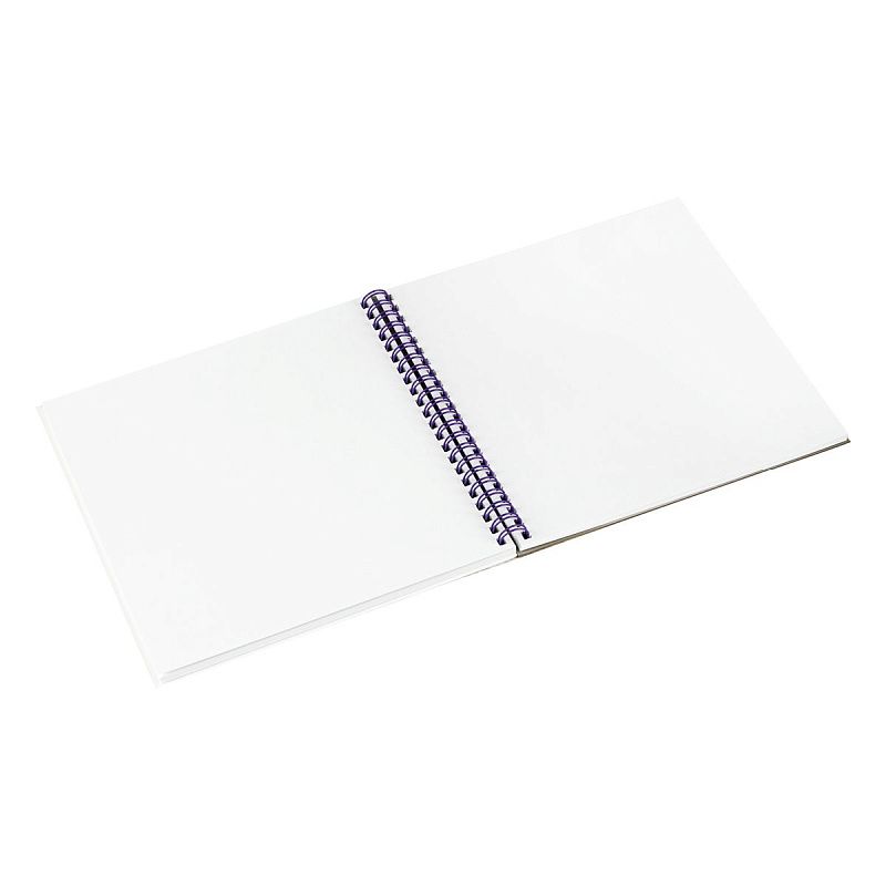 Скетчбук для графики и эскизов 40л., 190*190 Greenwich Line "Crystal. Amethyst Stone", на гребне, 160г/м2