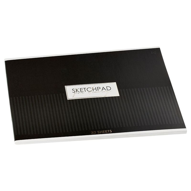 Альбом для рисования 32л., А4, на скрепке BG "Minimal", тиснение фольгой