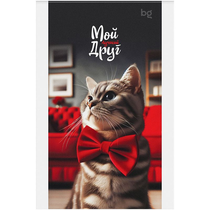 Блокнот А6 48л. на скрепке BG "Микс. Животные"