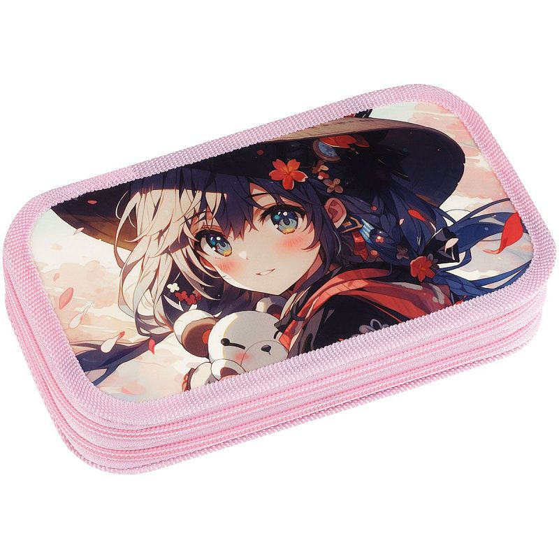 Пенал 2 отделения, 190*110 ArtSpace "Dreamer", ламинированный картон, софт-тач 