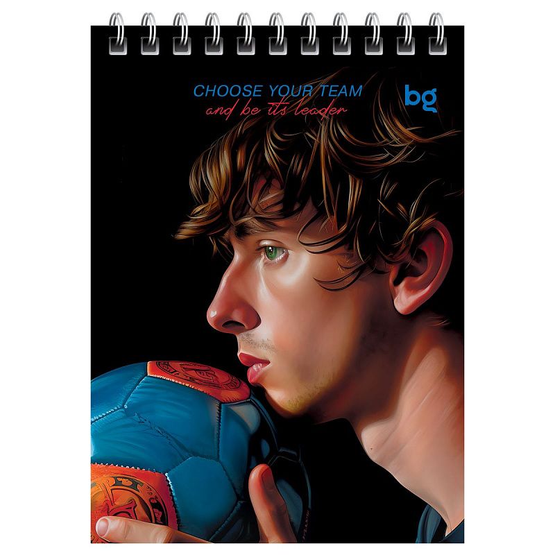 Блокнот А6 60л. на гребне BG "Нейросеть. Футбол"