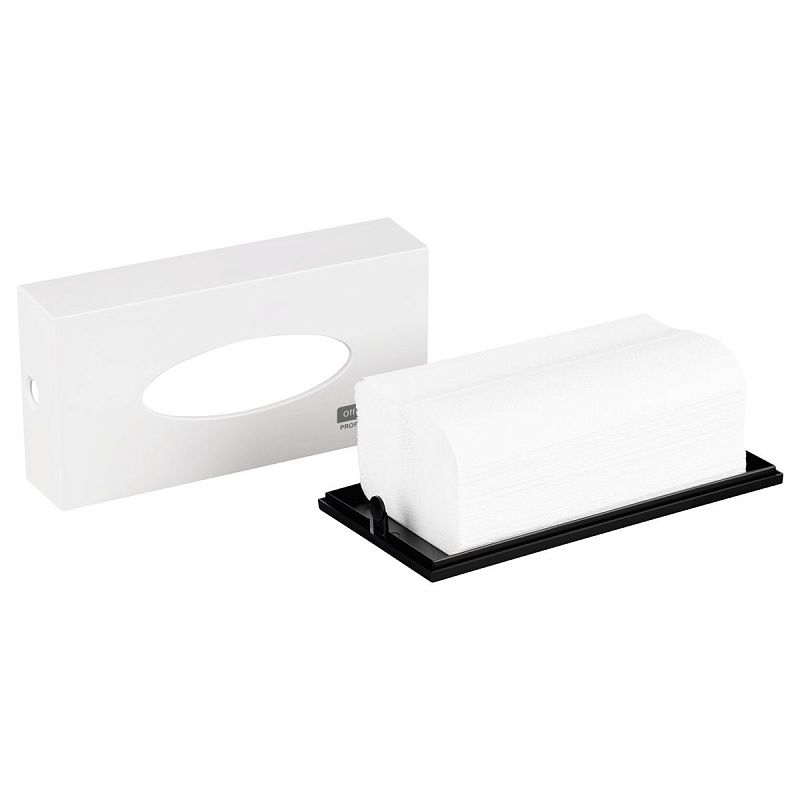 Диспенсер для лист. полотенец и салфеток настольный OfficeClean Professional(F1), ABS-пластик, белый 