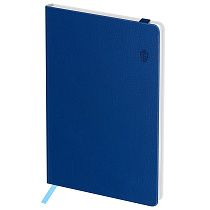 Записная книжка А6 80л. ЛАЙТ, кожзам, Greenwich Line "Classic. Blue", с резинкой, фактурное тиснение, блок в клетку