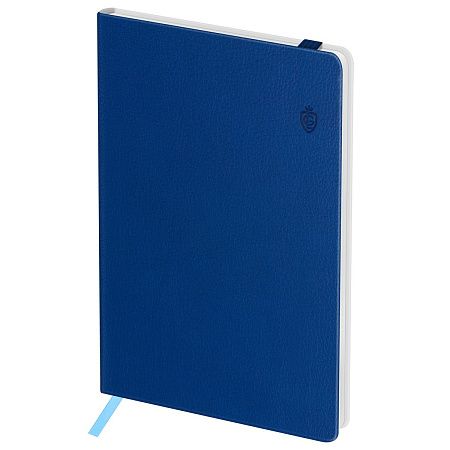 Записная книжка А6 80л. ЛАЙТ, кожзам, Greenwich Line "Classic. Blue", с резинкой, фактурное тиснение, блок в клетку