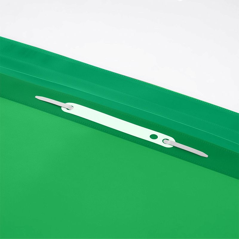 УЦЕНКА - Папка-скоросшиватель пластик. СТАММ А4, 160мкм, зеленая с прозр. верхом 