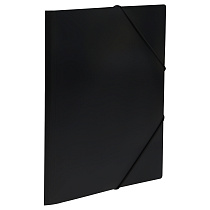 Папка на резинке OfficeSpace "Вита" А4, 500мкм, пластик, черная