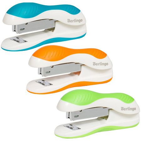 Набор Berlingo "Office Soft": степлер №24/6,26/6 до 25л., ассорти; антистеплер; скобы №24/6, блистер