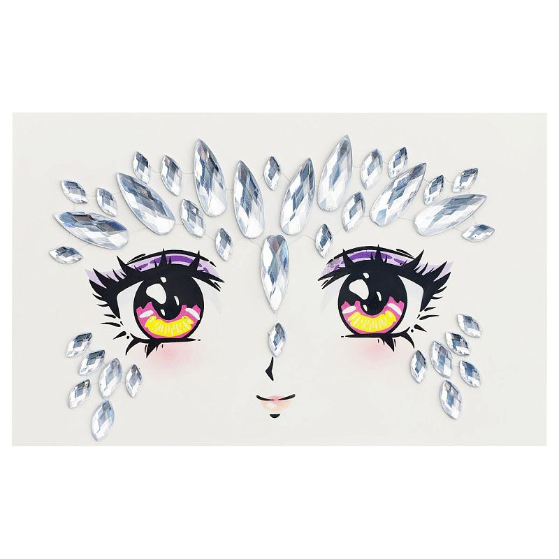 Наклейки-стразы MESHU "Shiny look", 17,5*14,5см, инд. уп., европодвес