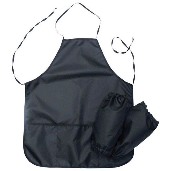 Фартук с нарукавниками ArtSpace, 53,5*44,5см, 3 кармана, черный