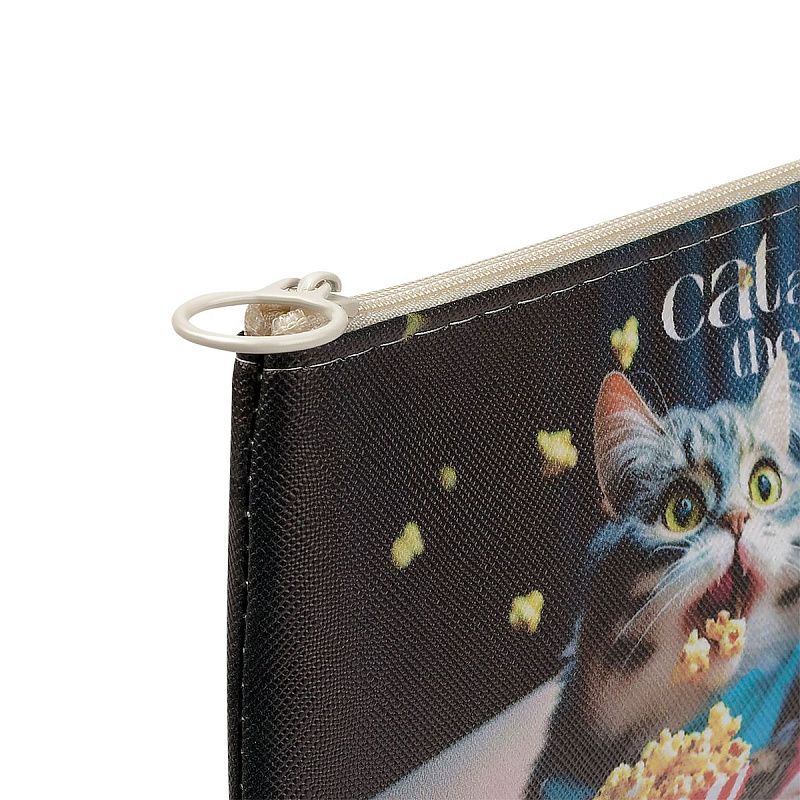 Пенал мягкий 200*100 MESHU "Cat and the City", искусственная кожа 