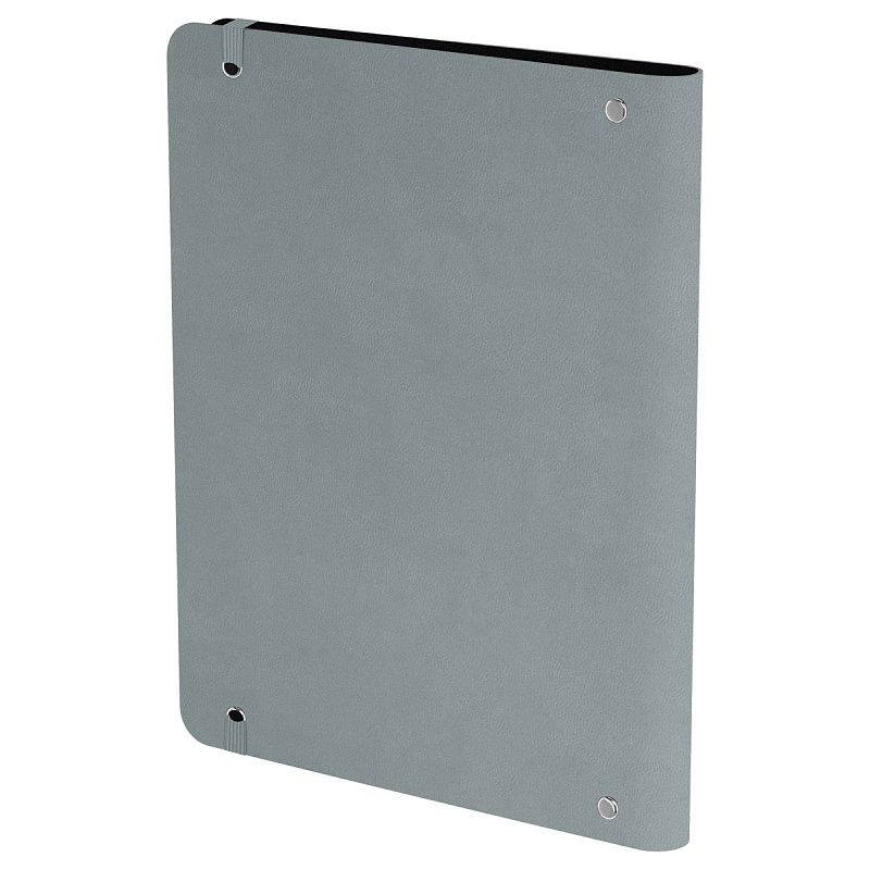 Тетрадь на кольцах А5, 120л., кожзам,  BG "Моно. Серый"