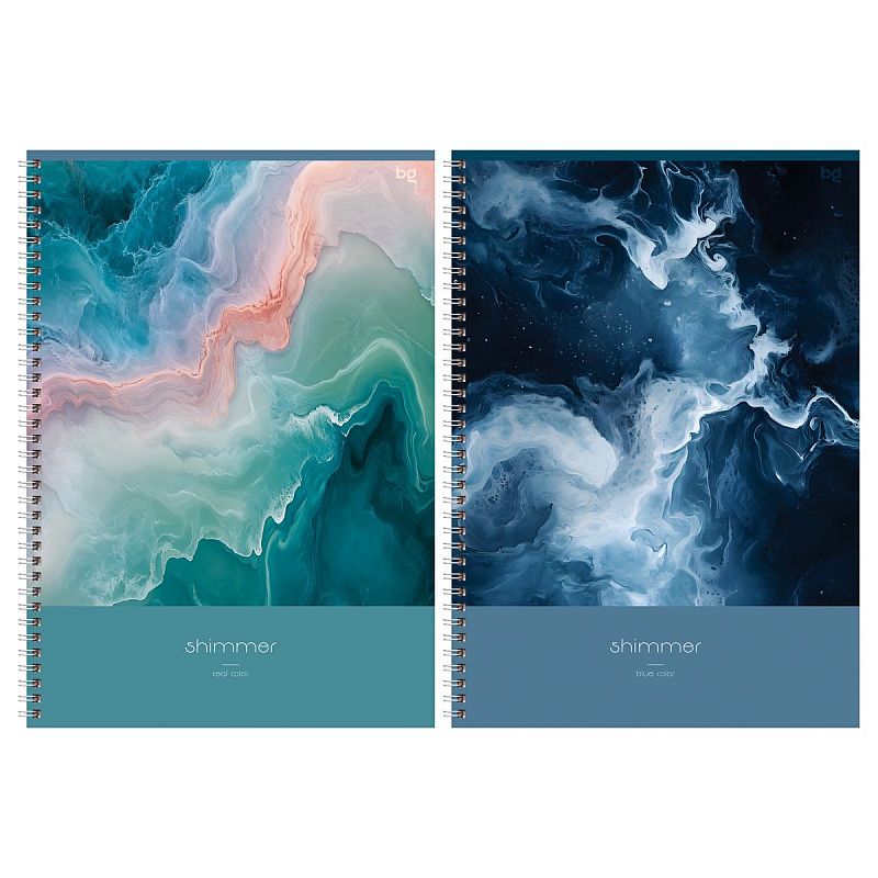 Тетрадь 96л., А4, клетка, на гребне BG "Shimmer"