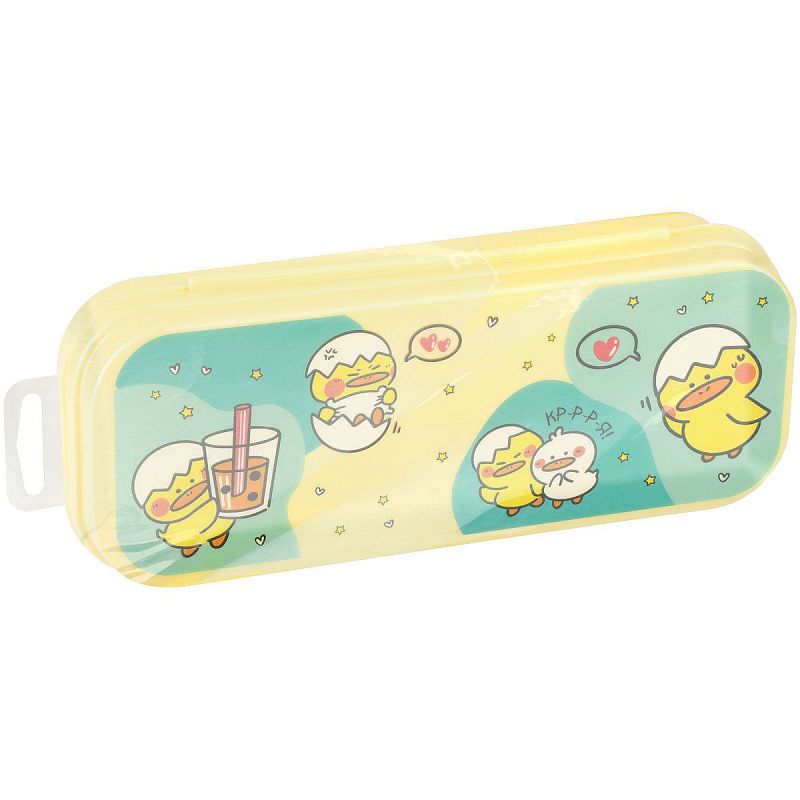 Пенал-футляр, 215*90*43 СТАММ "Утки", желтый 