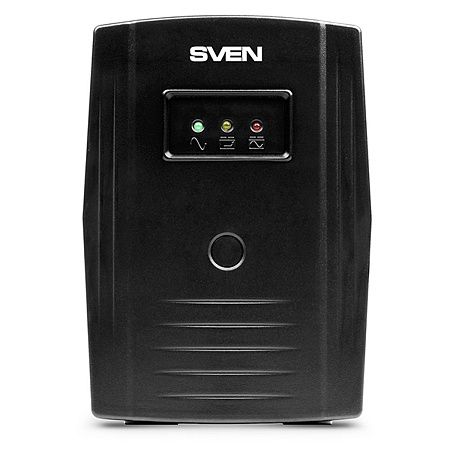 Источник бесперебойного питания Sven PRO 600, 2 розетки, 600ВA, 360Вт, черный