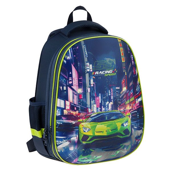 Ранец ArtSpace School Friend "Speed" 39*30*18см, 2 отделения, 2 кармана, анатомическая спинка