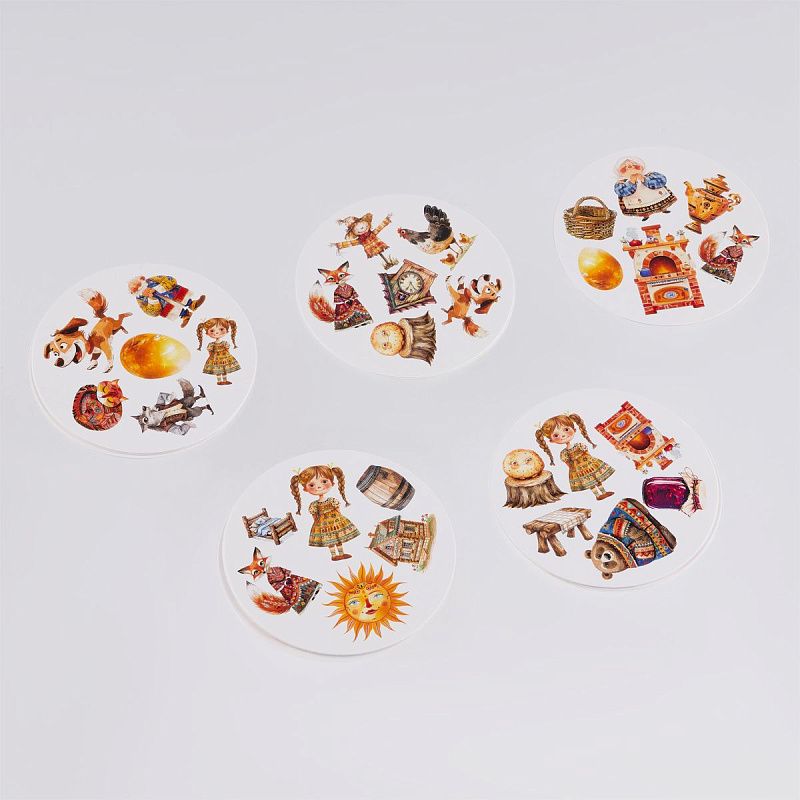 Игра настольная ТРИ СОВЫ "Дублик. Русские сказки" 30 карточек 