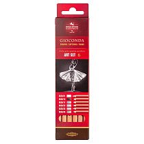 Пастельные карандаши Koh-I-Noor "Gioconda Soft 8826 Grey Line ", 6цв., картон. упак., европодвес
