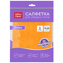 Тряпка для мытья пола OfficeClean "Люкс", микрофибра, 70*80см, индивид. упаковка