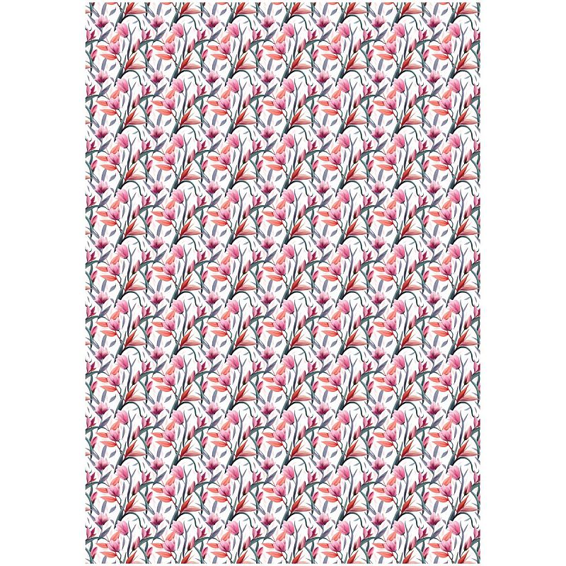 Упаковочная бумага глянц. 70*100см, MESHU "Весеннее настроение", 80г/м2, ассорти 5 дизайнов
