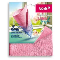 Салфетка для уборки York "ЛонгФреш", губчатая микрофибра, супервпитывающая, 30*35см, европодвес