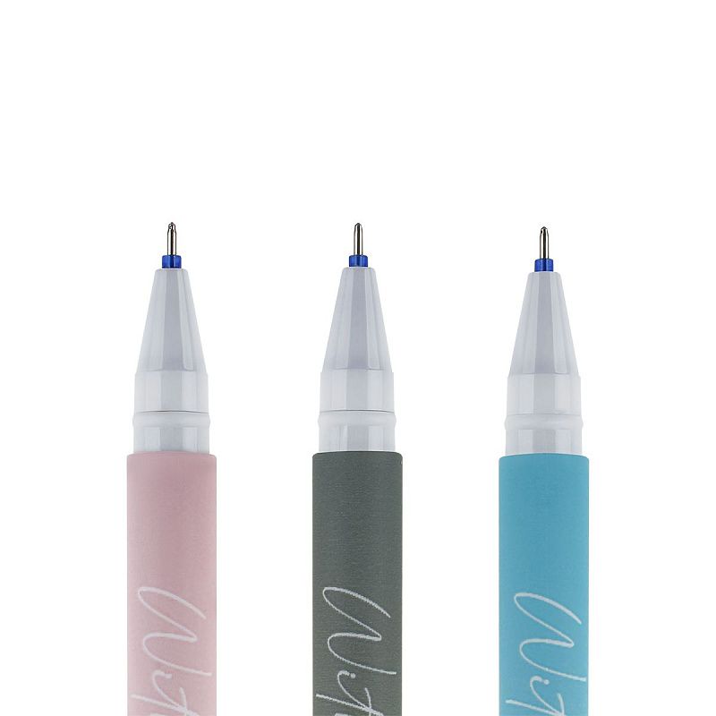 Ручка гелевая стираемая MESHU "Grace twigs" синяя, 0,5мм, корпус ассорти 