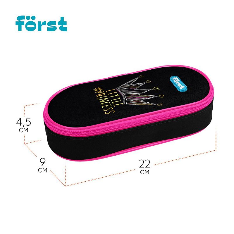 Пенал корпусный 1 отделение, 220*90*45 Först "Lovely", полиэстер 