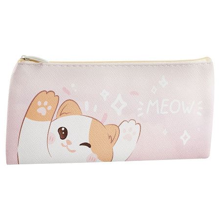 Пенал мягкий 200*100 MESHU "Meow", искусственная кожа 