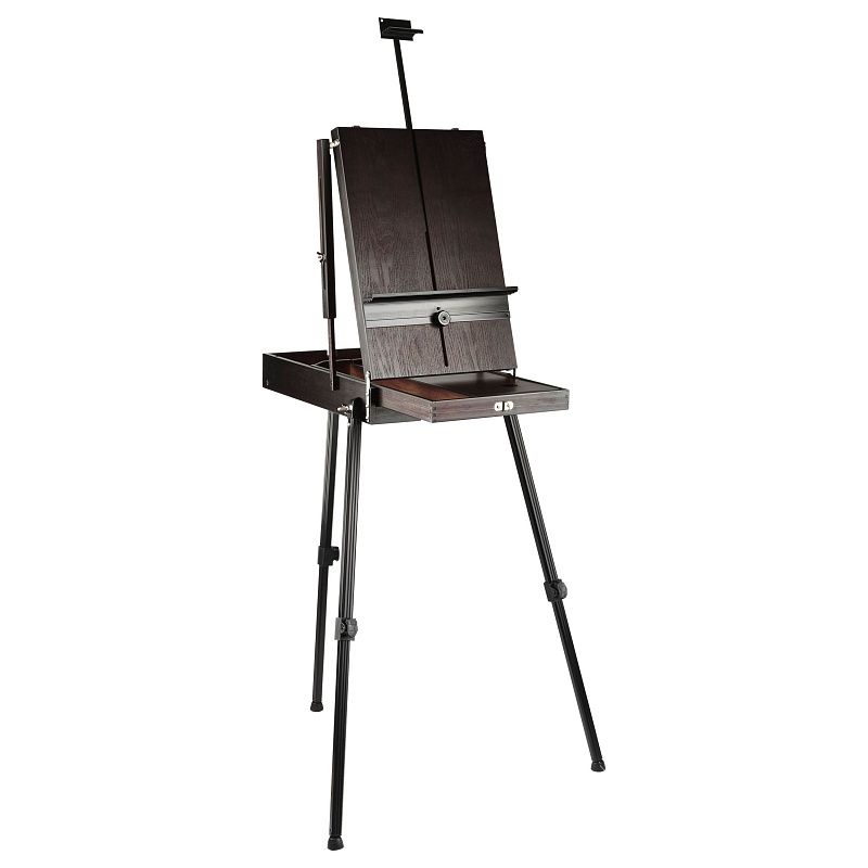 Этюдник напольный с ремнем и палитрой Гамма "Студия", 78*92*180см, сосна, коричневый