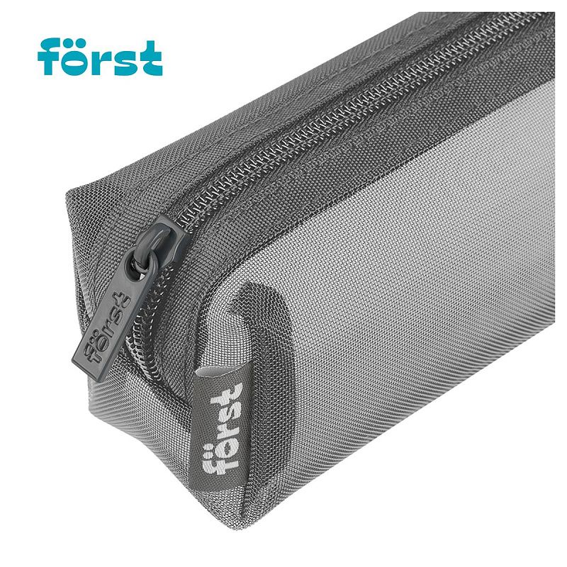 Пенал-косметичка 1 отделение, 210*55*60 Först "Grey", полиэстер 