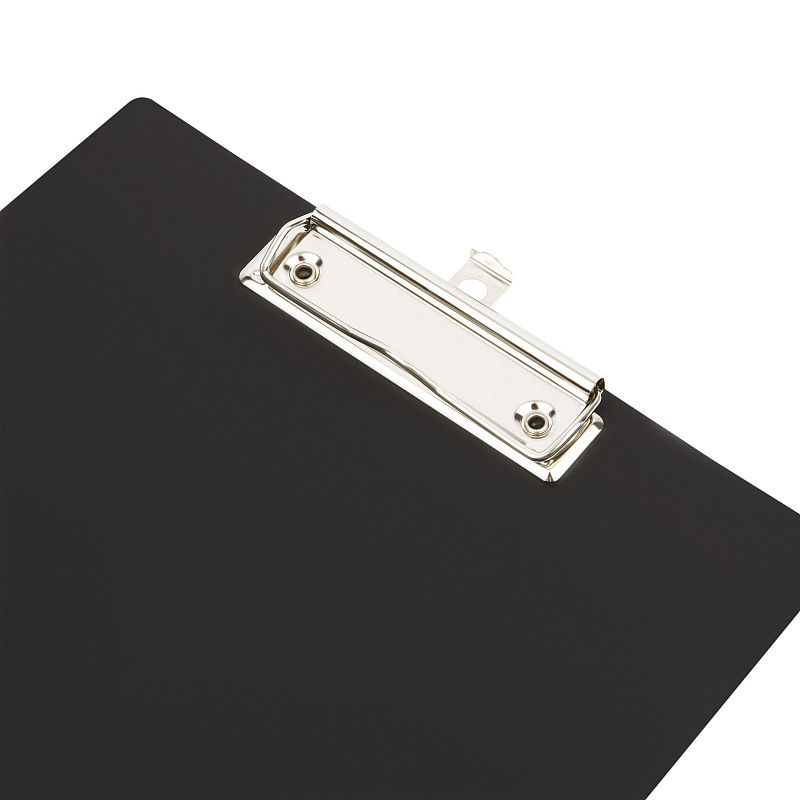 Планшет с зажимом СТАММ А4, 1000 мкм, пластик, черный 