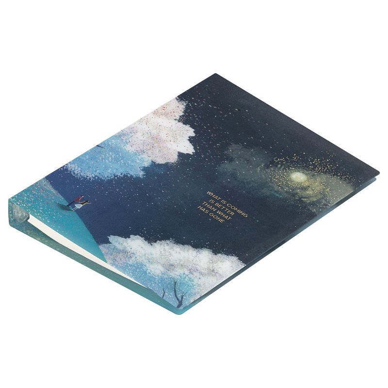 Тетрадь на кольцах 80л., А5, клетка Greenwich Line "Beautiful place", с пластиковой обложкой