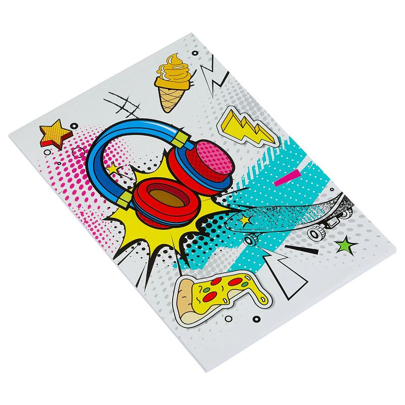 Набор для рисования ArtSpace 58 предм. подарочный бокс. 10цв скетч-маркер., 10цв каранд., 12цв флом., 12цв пастелей, 12цв воск.мелки., блокн., точилка