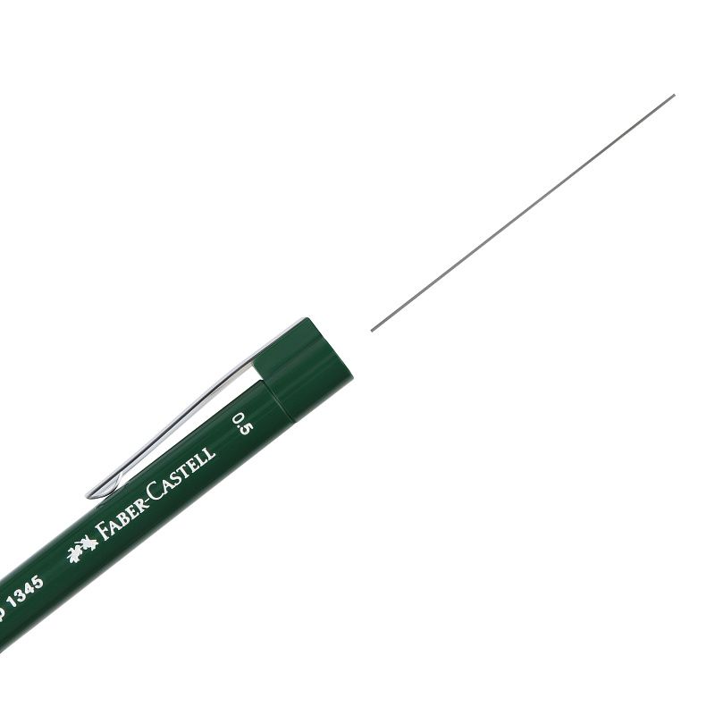 Карандаш механический Faber-Castell "Grip 1345" 0,5мм, B, грип, с ласт., автоподача грифеля, зеленый 