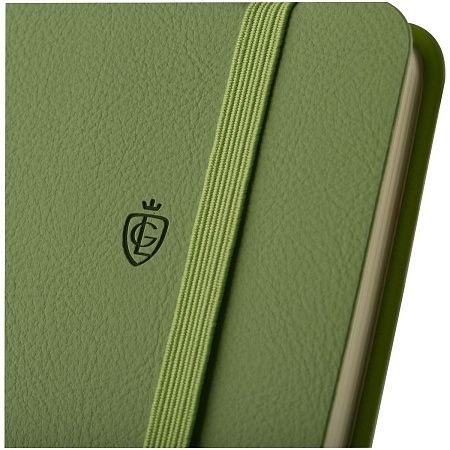 Записная книжка А5 96л. ЛАЙТ, кожзам, Greenwich Line "Classic. Green", с резинкой, блок без линовки