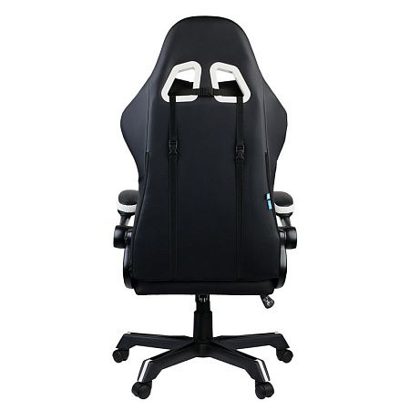 Кресло игровое Helmi HL-S11 "Chess", экокожа черная/белая
