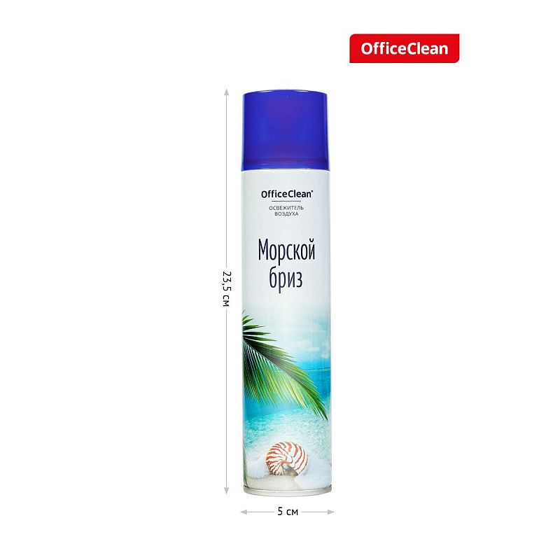 Освежитель воздуха аэрозольный OfficeClean "Морской бриз", 300мл 