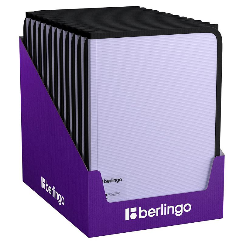 Папка на молнии Berlingo "Instinct" А4, 600мкм, лаванда 