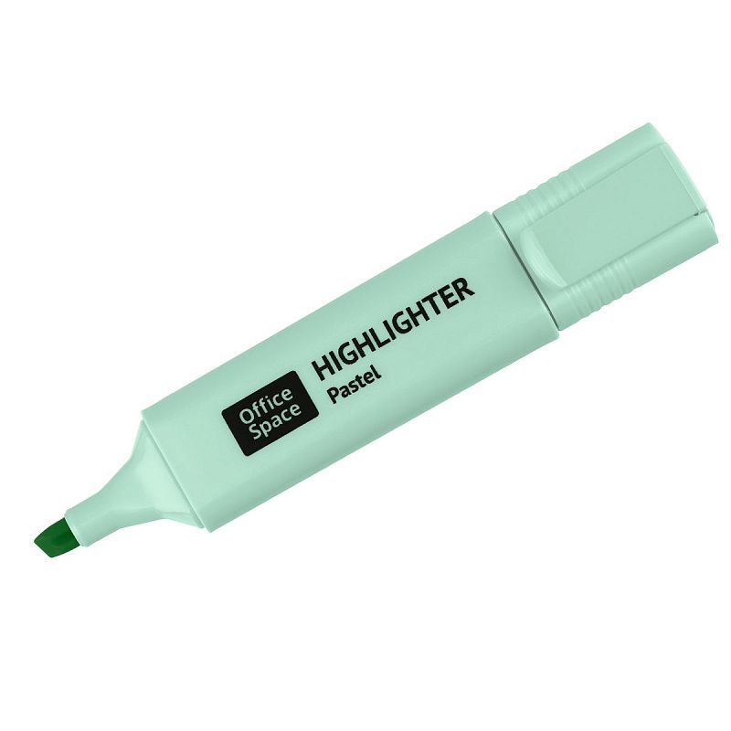 Текстовыделитель OfficeSpace пастельный цвет, зеленый, 1-5мм 