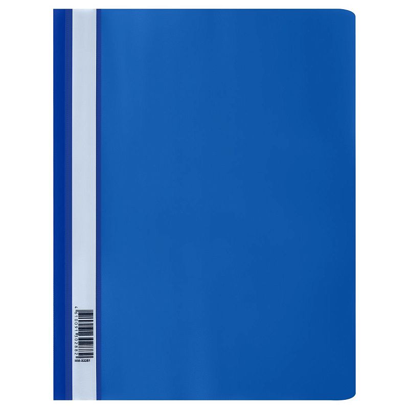 Папка-скоросшиватель пластик. СТАММ А4, 160мкм, синяя с прозр. верхом