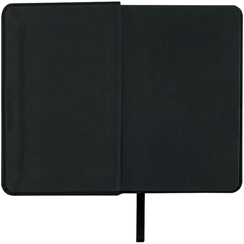 Скетчбук 80л., 90*140 Гамма "Студия", черный, твердая обложка, на резинке, черная, 140г/м2