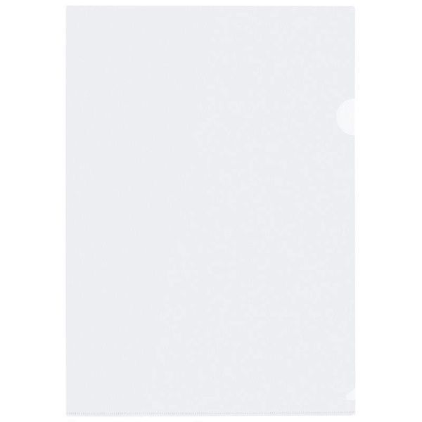 Папка-уголок СТАММ А4, 150мкм, пластик, прозрачная, бесцветная