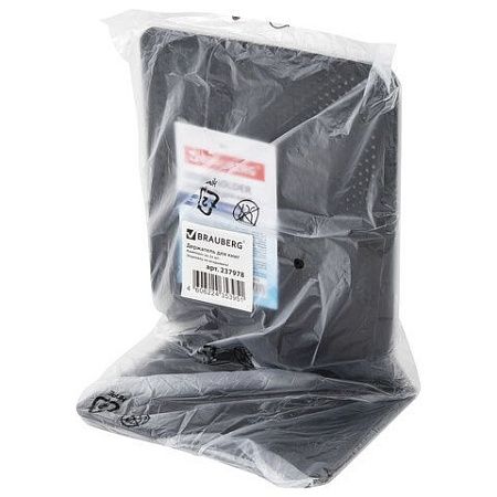 Держатель (ограничитель) подставка для книг BRAUBERG "Germanium Original", КОМПЛЕКТ 2 штуки, металл, 237978 