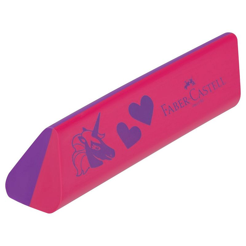 Ластик Faber-Castell "Unicorn", треугольный, 62*22*12мм 