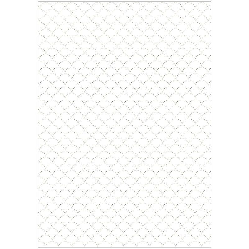Упаковочная бумага глянц. 70*100см, MESHU "Pattern on white", 80г/м2, ассорти 5 дизайнов