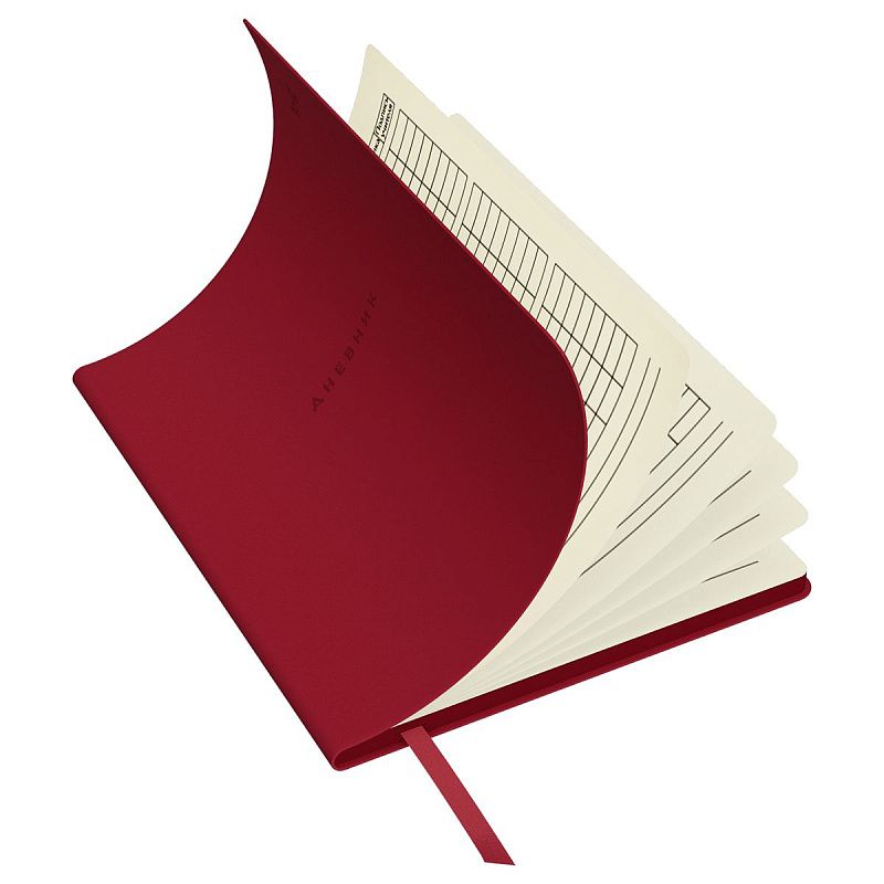 Дневник 1-11 кл. 48л. (ЛАЙТ) BG "Total red", иск. кожа, тиснение, цветн. срез, ляссе