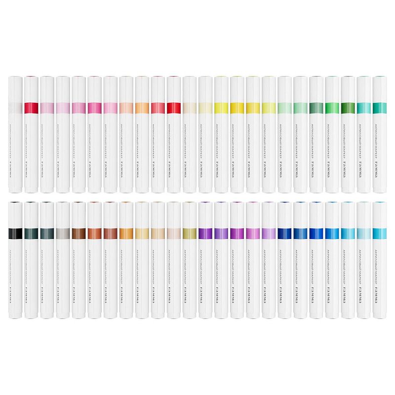 Маркеры акриловые Гамма "Классические", 48 цв., трехгран., пластик.бокс