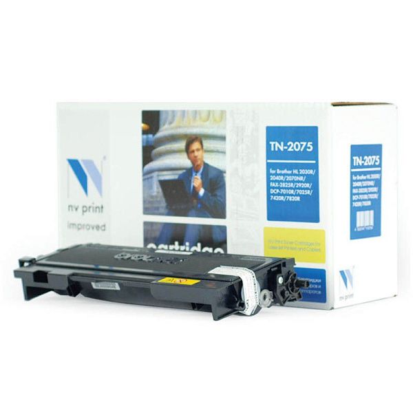 Картридж совм. NV Print TN-2075T черный для Brother HL-2030R/2040R/2070NR/7010R/7025 (2500стр.) (ПОД ЗАКАЗ)